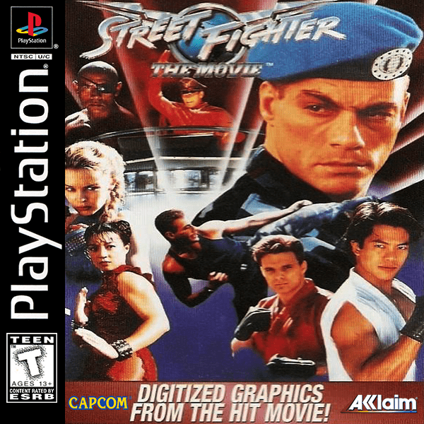 Street Fighter The Movie box art for Playstation